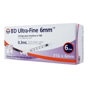 JERINGA BD INSULINA 0.3 ML C/10 (31GX6MM)