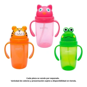 VASO EVENFLO DIVERTIDO C/POPOTE 11 OZ.(5494)