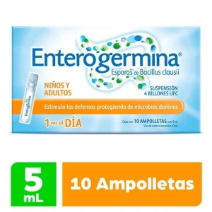ENTEROGERMINA SUSP.C/10 AMP. DE 5 ML