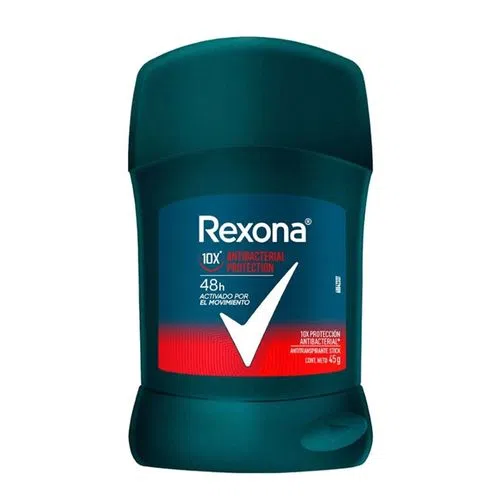 DESODORANTE REXONA BARRA (H) ANTIBACTERIAL 45 GR