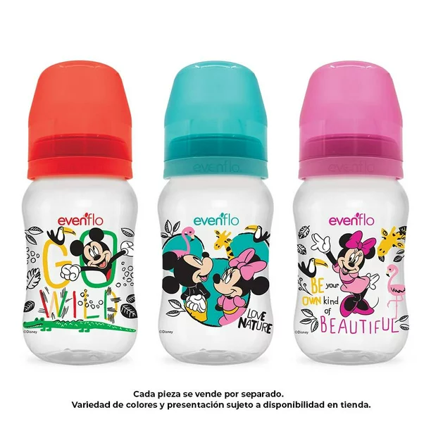 BIBERON EVENFLO CUELLO ANCHO DISNEY 9 OZ. (7273)
