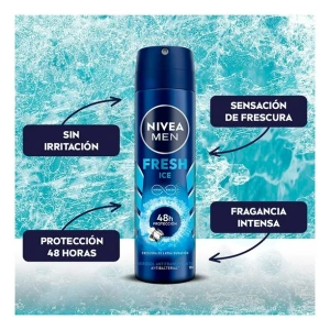 DESODORANTE NIVEA AEROSOL MEN FRESH ICE 150ML. 5865