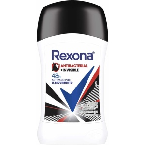 DESODORANTE REXONA BARRA (M) ANTIBACTERIAL+INVISIBLE 45 G