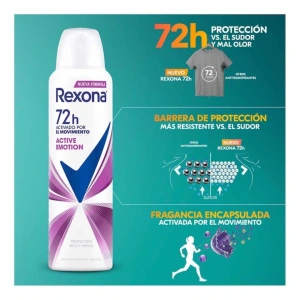 DESODORANTE REXONA AEROSOL (M) ACTIVE EMOTION 89 GR