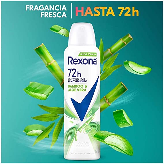 DESODORANTE REXONA AEROSOL (M) BAMBOO 89 GR