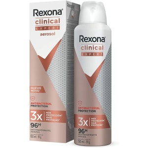 DESODORANTE REXONA CLINICAL AEROSOL ANT (M) ANTIB 91G