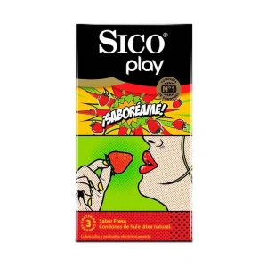 PRESERVATIVO SICO SABOR FRESA C/3