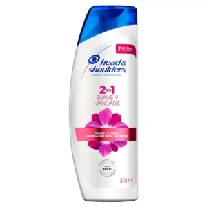 SHAMPOO H&S SUAVE Y MANEJABLE 2/1 375 ML