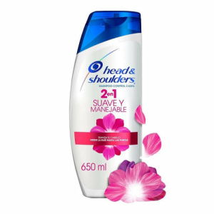 SHAMPOO H&S SUAVE Y MANEJABLE 2/1 650ML
