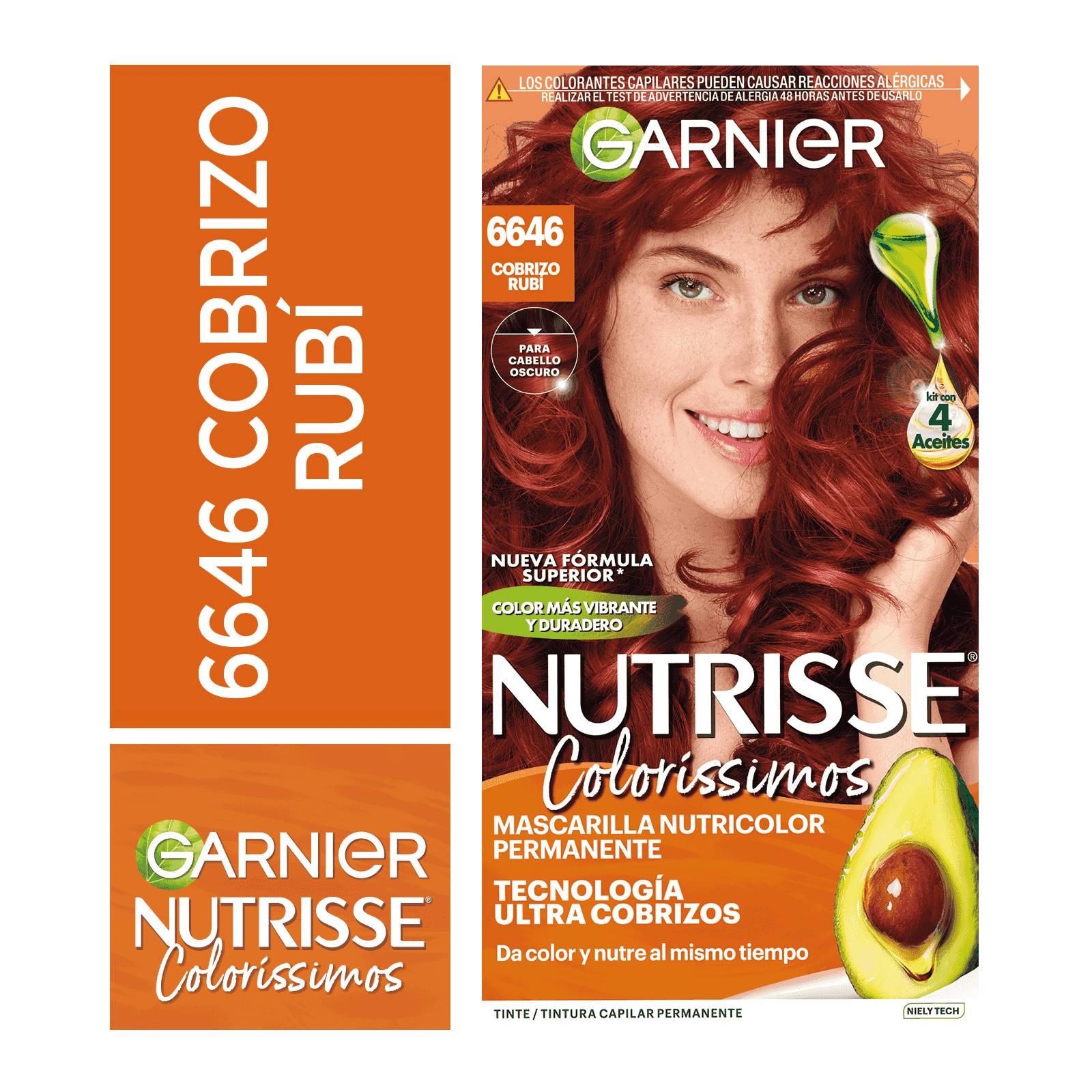 TINTE NUTRISSE 6646 COBRIZO RUBI
