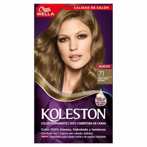 TINTE KOLESTON N-71 RUBIO CENIZO MEDIANO