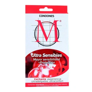 PRESERVATIVO M FORCE ULTRA SENSIBLE CART/3