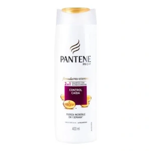 SHAMPOO PANTENE 2 EN 1 CONTROL CAIDA 400 ML.