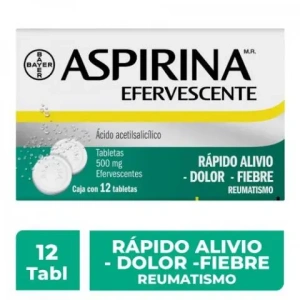 ASPIRINA EFERVESCENTE C/12 TABS