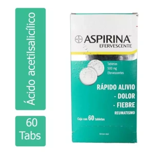 ASPIRINA EFERVESCENTE 500MG  C/ 60TABS.