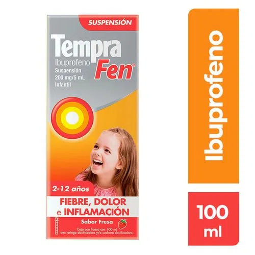 TEMPRA IBUPROFENO SUSPENSION 100 ML.