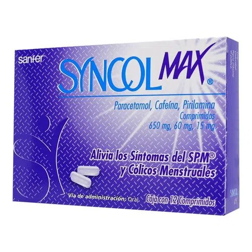 SYNCOL MAX PASTILLAS CON 12 COMPRIMIDOS