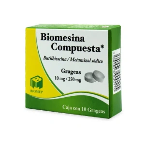 BIOMESINA COMPUESTA C/10 TABS(BUTILHIOSCINA/METAM)