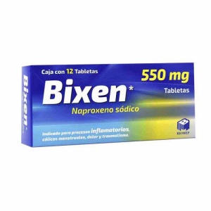 NAPROXENO (BIXEN) 550 MG. C/12 TAB
