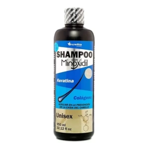 SHAMPOO MINOXIDIL UNISEX CON KERATINA Y COLAGENO 950ML