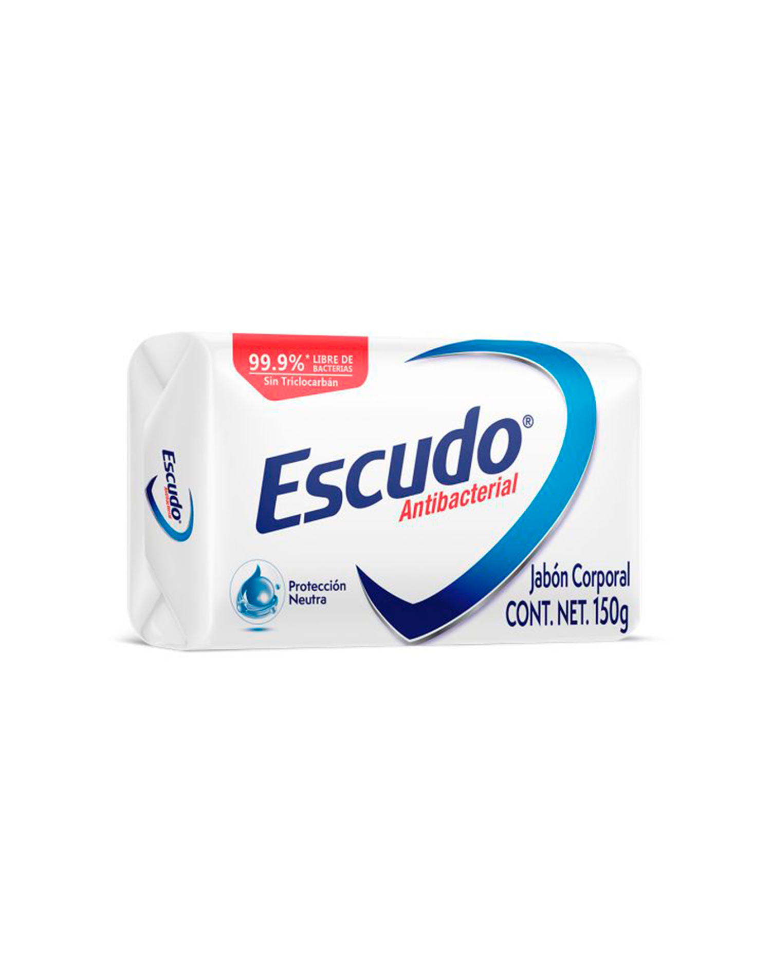 JABON ESCUDO BARRA NEUTRO 150 GR. (BLANCO)