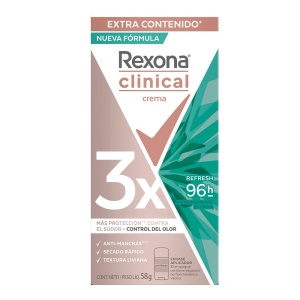 DESODORANTE REXONA CLINICAL REFRESH (M) CREMA 58 G