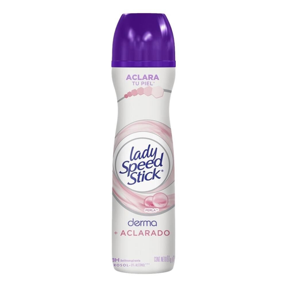 DESODORANTE LADY SPEED AEROSOL DERMA PERLA 91G