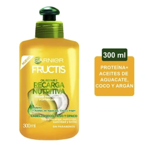 CREMA P/PEINAR FRUCTIS RECARGA NUTRITIVA 300 ML.