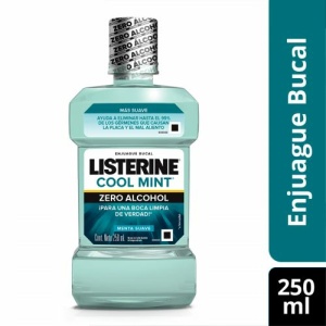 ENJUAGUE BUCAL LISTERINE ZERO MENTA SUAVE 250ML