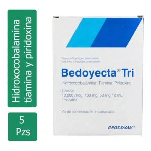 BEDOYECTA AMPOLLETA CON 5 PZAS.