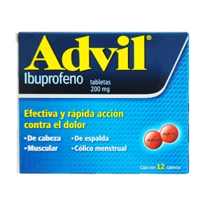 ADVIL 200 MG C/12 TABS