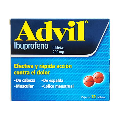 ADVIL 200 MG C/12 TABS