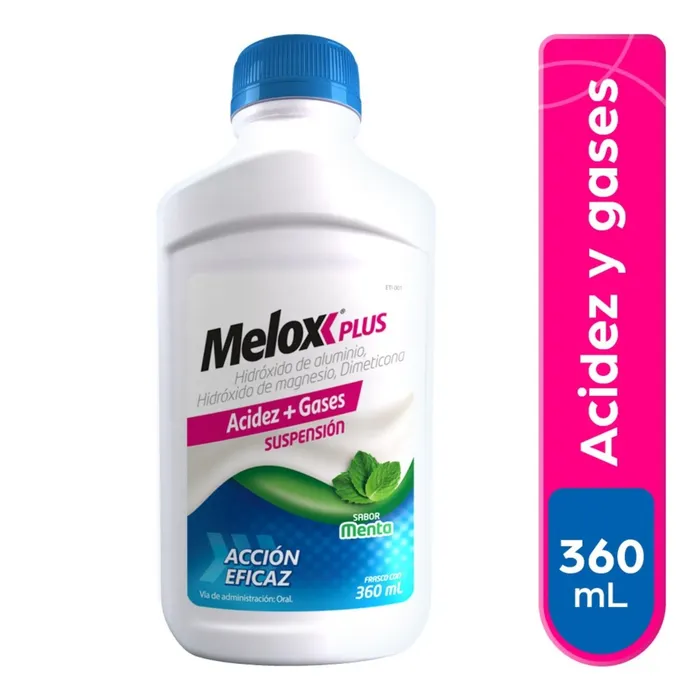 MELOX PLUS SUSPENSION 360 ML MENTA