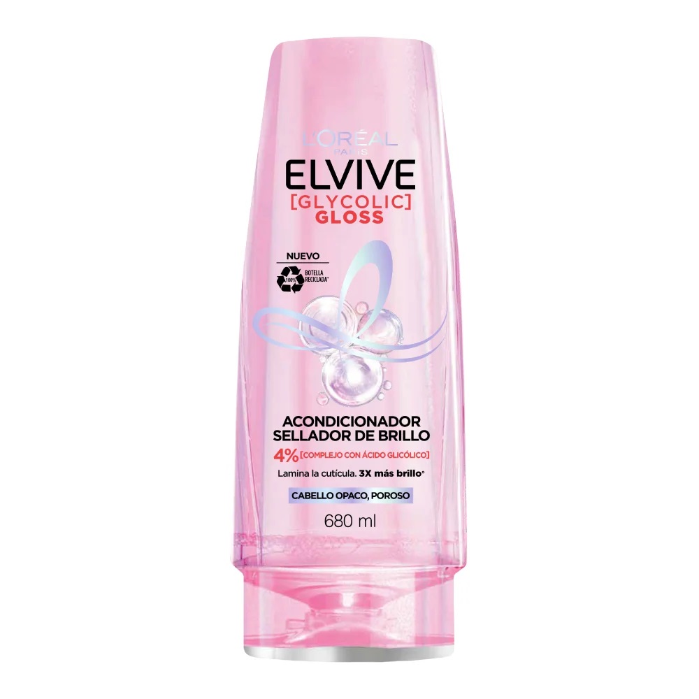 ACONDICIONADOR ELVIVE GLYCOLIC GLOSS 680 ML.