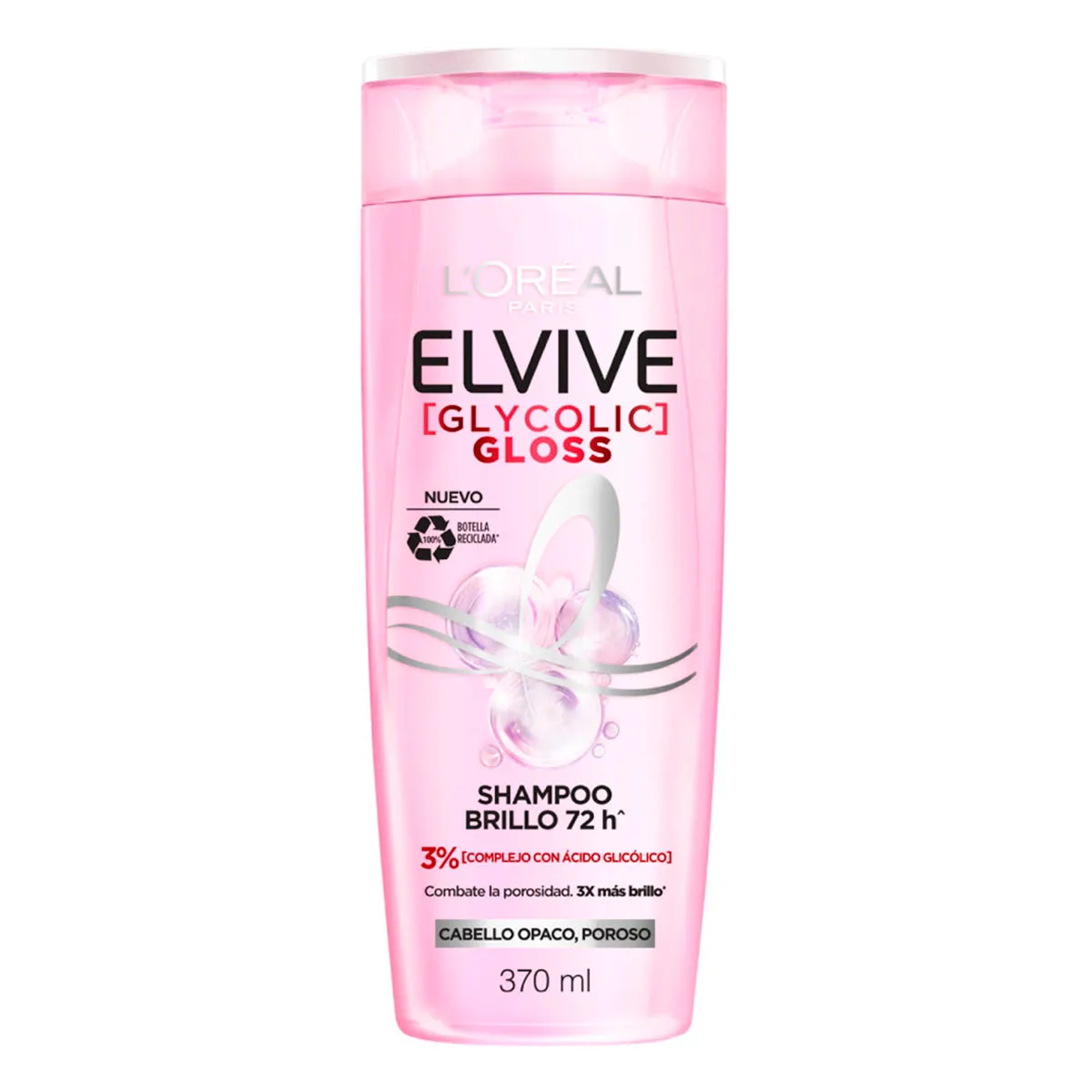 SHAMPOO ELVIVE GLYCOLIC GLOSS 370 ML.
