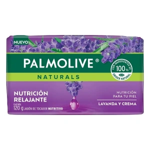 JABON PALMOLIVE NATURALS  LAVANDA Y CREMA 120GR
