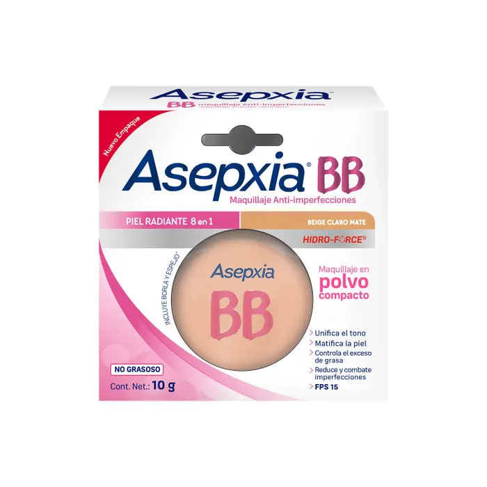 ASEPXIA BB MAQUILLAJE BEIGE CLARO MA