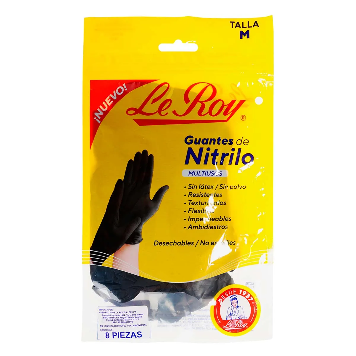 GUANTES DE NITRILO NEGRO MUSOS M