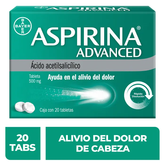 ASPIRINA ADVANCED 500MG