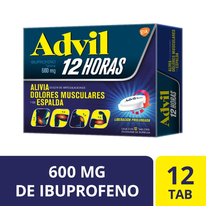 ADVIL 12 HORAS 600MG