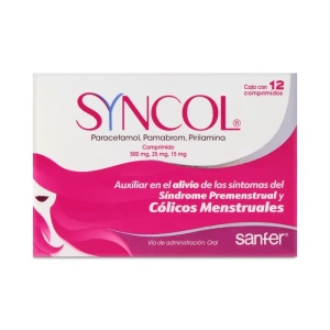SYNCOL 500/25/15MG