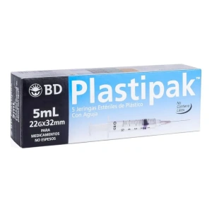 JERINGA PLASTIPAK 5ML 22X32