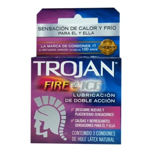 CONDONES TROJAN FIRE Y ICE