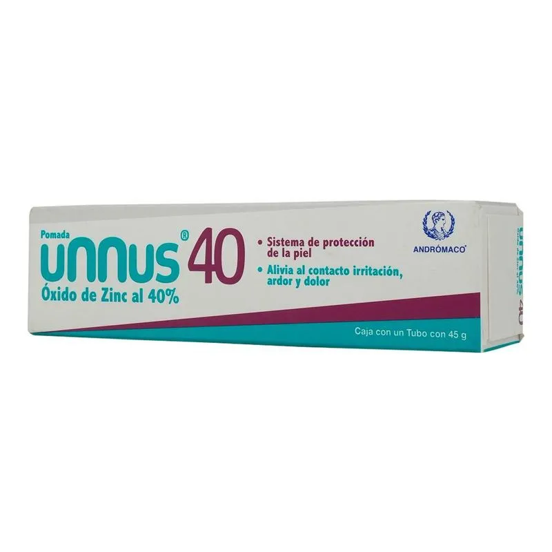 UNNUS 40 OXIDO DE ZINC AL 40 POMADA ROZADURA