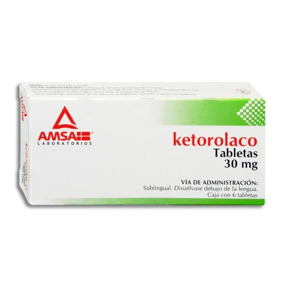 GE KETOROLACO SUBLING ANTIB 30MG