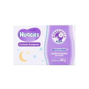 JABON HUGGIES S-LAVANDA EN BARRA 80G