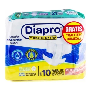 PANAL ADULTO DIAPRO CONFOR AD MED C/10