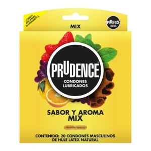 CONDONES PRUDENCE SABOR Y AROMA MIX