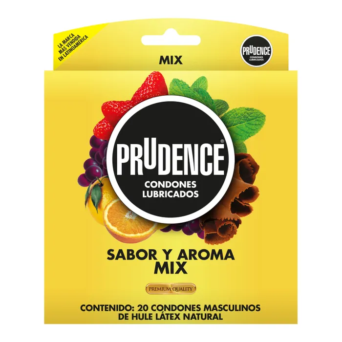 CONDONES PRUDENCE SABOR Y AROMA MIX