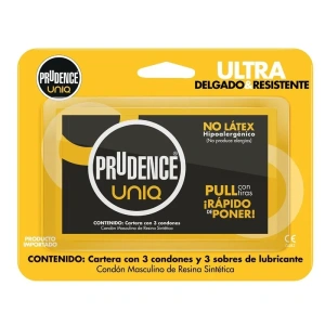 CONDONES PRUDENCE UNIQ NO LATEX 3CONDON3LUB